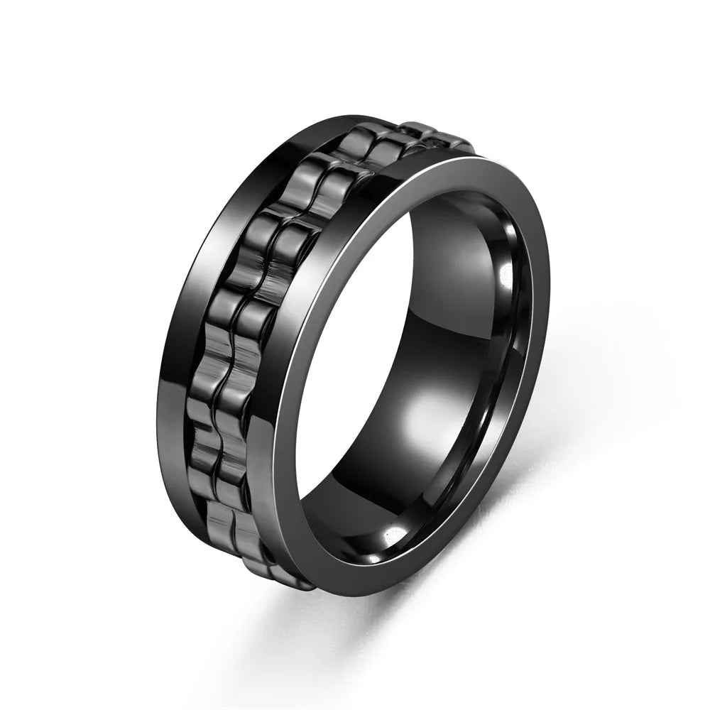 Anillo Giratorio contra la Ansiedad para Hombre 6