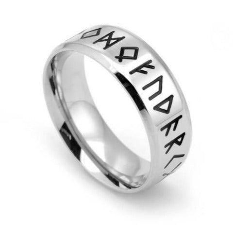 Anillo Rúnico Vikingo de Plata