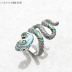 Anillo Serpiente Esmeralda - Exception®
