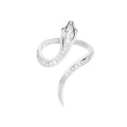 Anillo Serpiente Estilizado para Mujer en plata