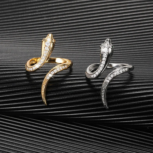 Anillo Serpiente Estilizado para Mujer