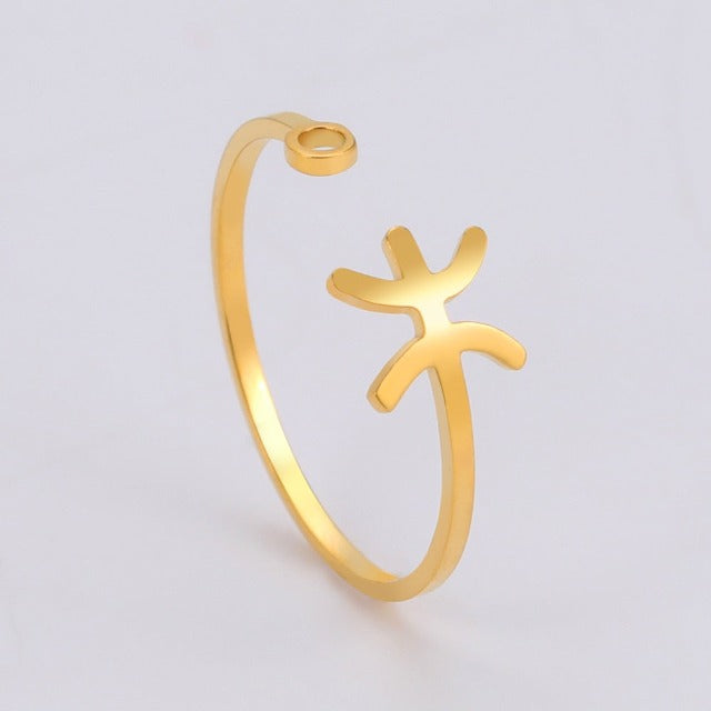 Anillo Signo del Zodiaco 12 Constelaciones