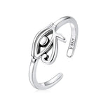 Anillo Estilo Egipcio Ojo de Horus en plata