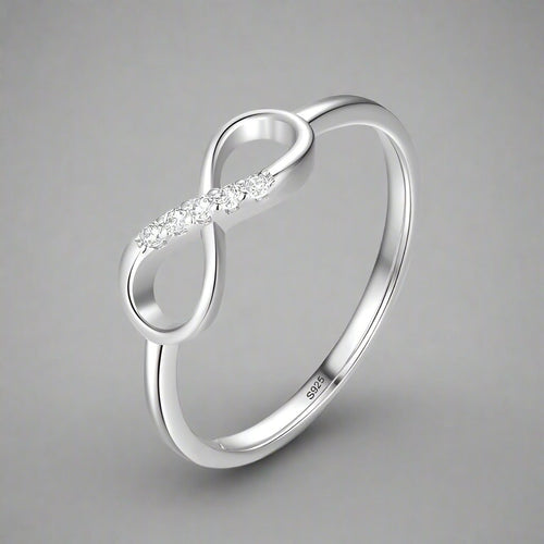Anillo Símbolo Infinito para Mujer con Circonitas