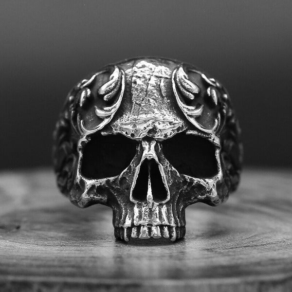 Anillo Calavera de Acero sin corona
