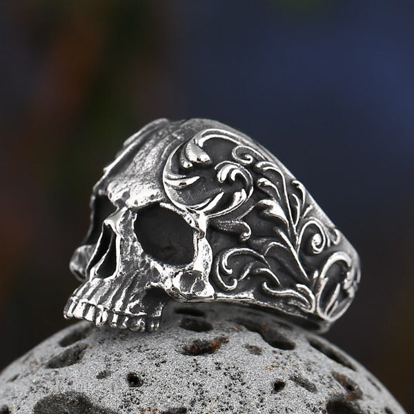Anillo Calavera de Acero sin corona