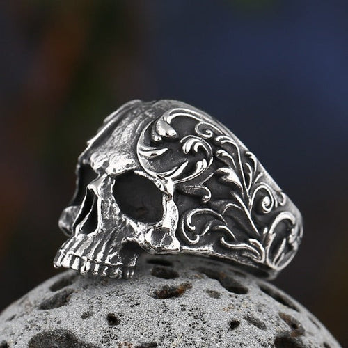 Anillo Calavera de Acero sin corona