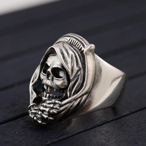 Anillo Calavera de Plata
