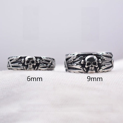 Anillo Cabeza de Calavera Estilo Punk