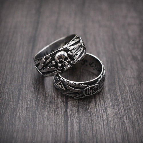 Anillo Cabeza de Calavera Estilo Punk