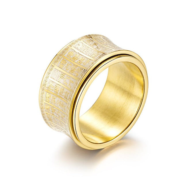 Anillo Tibetano Mantra oro