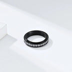 Anillo giratorio antiestrés con circonio