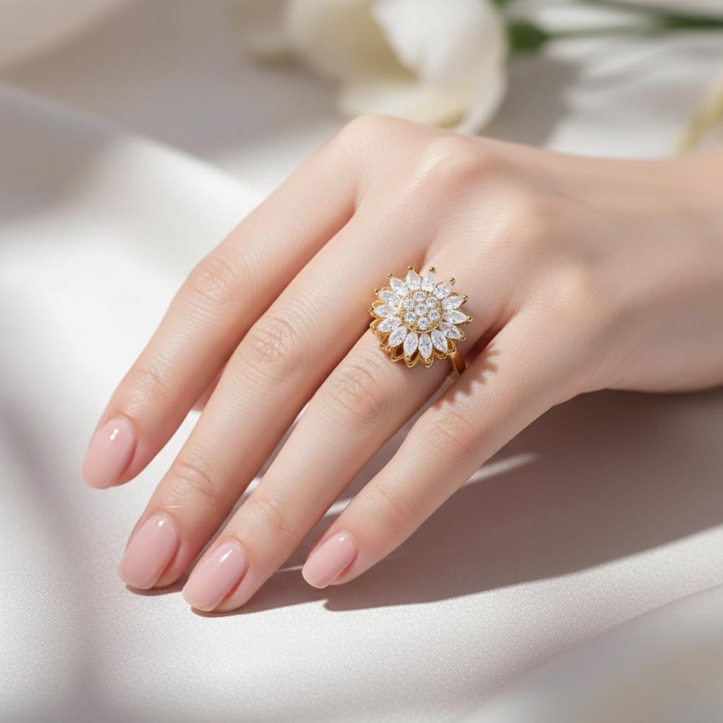 Anillo Girasol Anti-Estrés