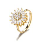 Anillo Girasol Antiestrés oro