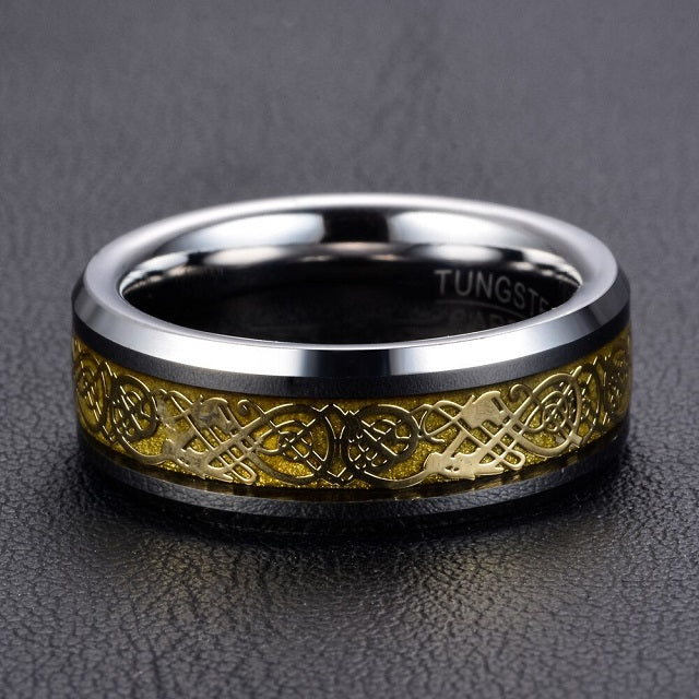 Anillo Vikingo Jarl plata y oro