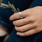 Anillo Vintage Montañas y Sol