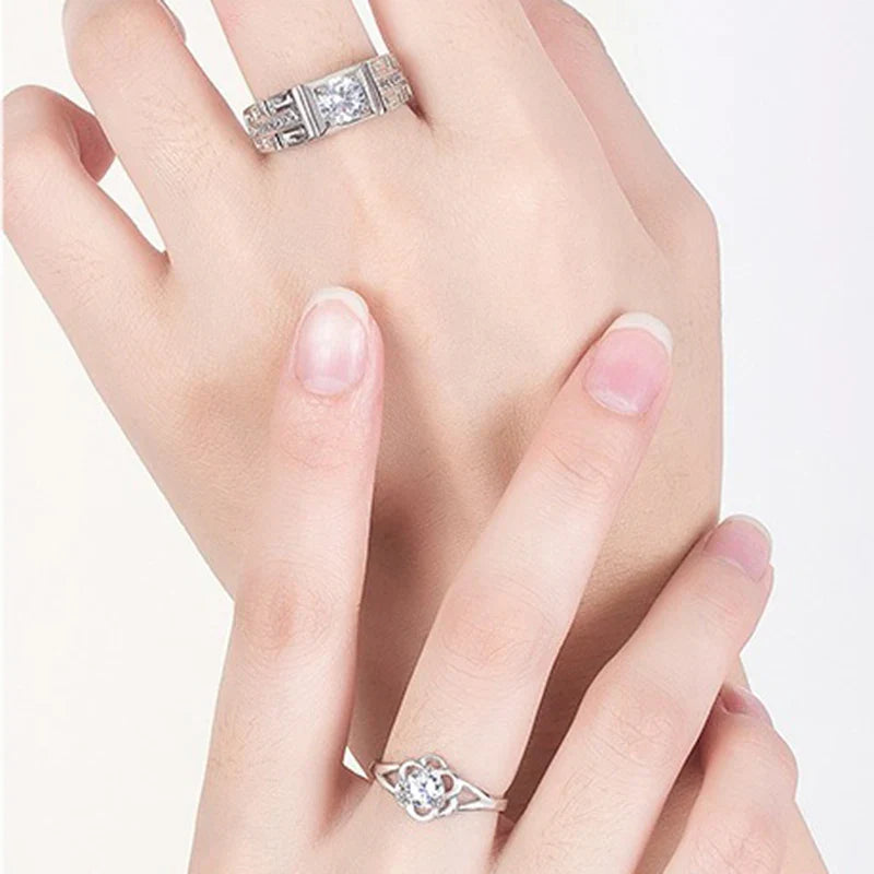 Anillos para Parejas Anillo Flor hombre
