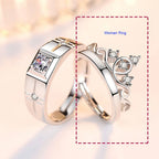 Anillos para Parejas Anillo Reina y Circonio mujer