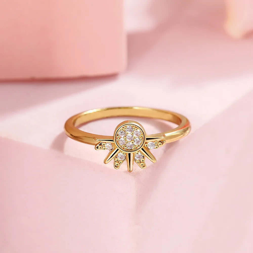 Anillos para Parejas Anillo Sol en Circonia Sol