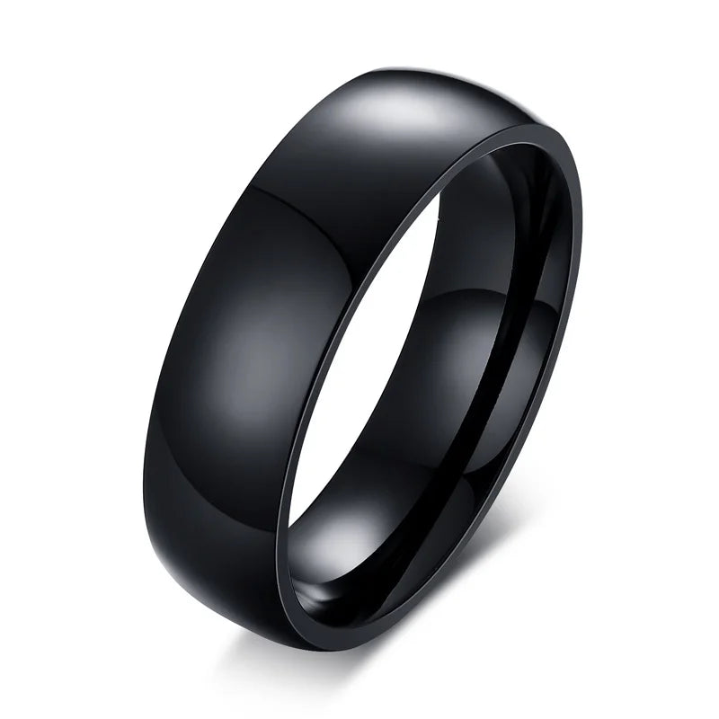 Anillos para Parejas Corazón Anillo Romántico y Circonio negro
