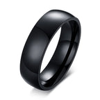 Anillos para Parejas Corazón Anillo Romántico y Circonio negro