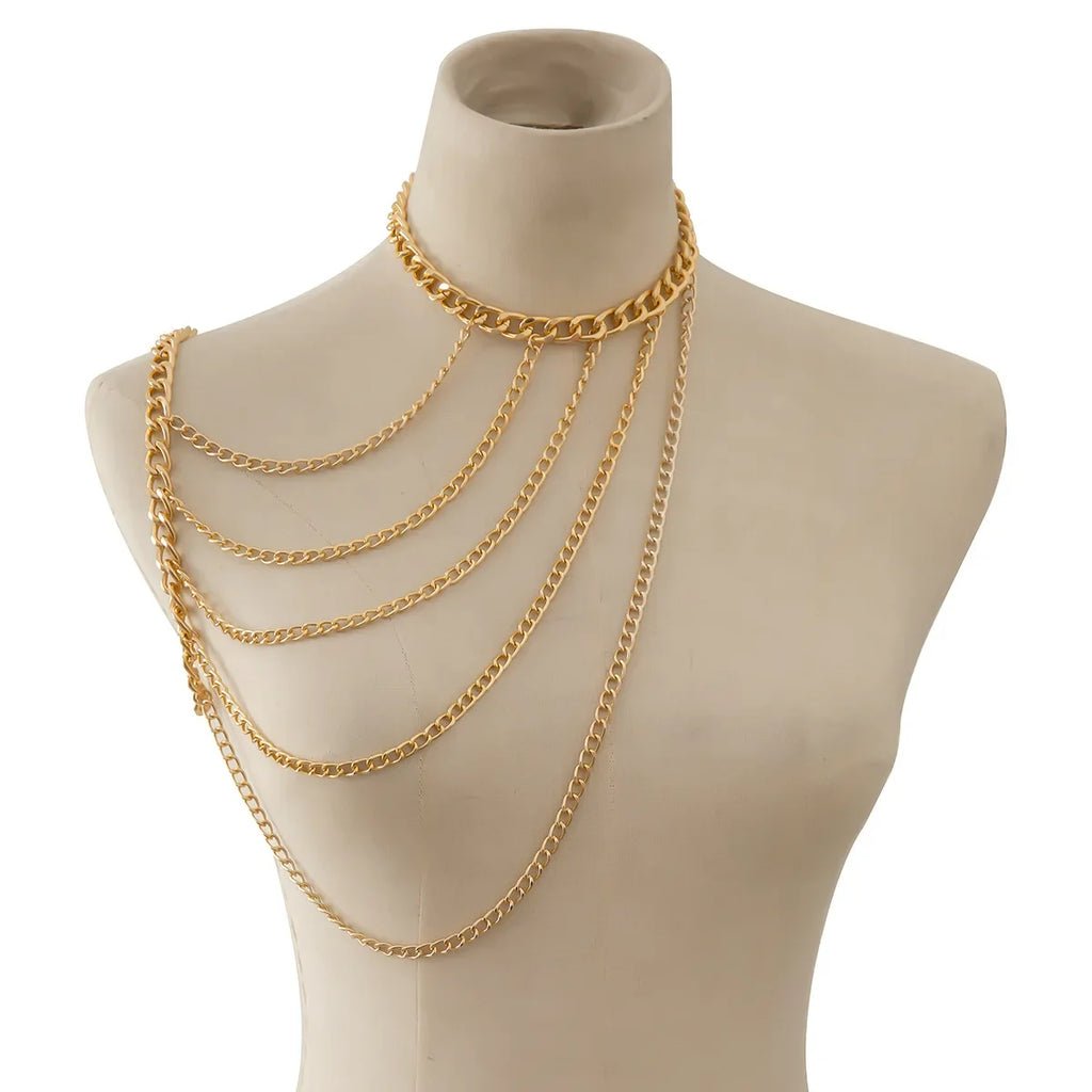 Joya de Hombro Cadena Mujer - Clavícula y Hombro oro