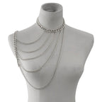 Joya de Hombro Cadena Mujer - Clavícula y Hombro plata