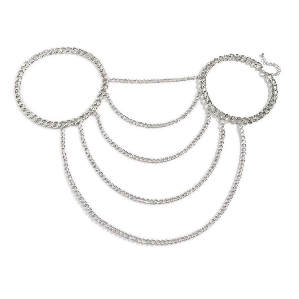 Joya de Hombro Cadena Mujer - Clavícula y Hombro plata