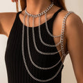 Joya de Hombro Cadena Mujer - Clavícula y Hombro plata