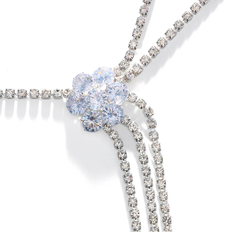 Joya de Hombro para Mujer - Cadena de Clavícula y Hombros en plata