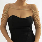 Joya de Hombro para Mujer - Clavícula y Cadena de Hombros en oro