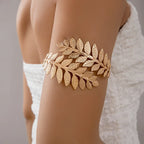 Bijou de Biceps Mujer Laurel - Brazalete de Brazo y Adorno de Cadena para la Parte Superior del Brazo