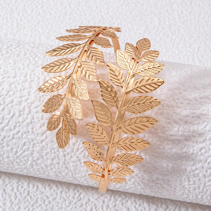 Bijou de Biceps Mujer Laurel - Brazalete de Brazo y Adorno de Cadena para la Parte Superior del Brazo