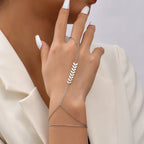 Bijou Femme Cadena Mano y Dedo Pulsera de Mano