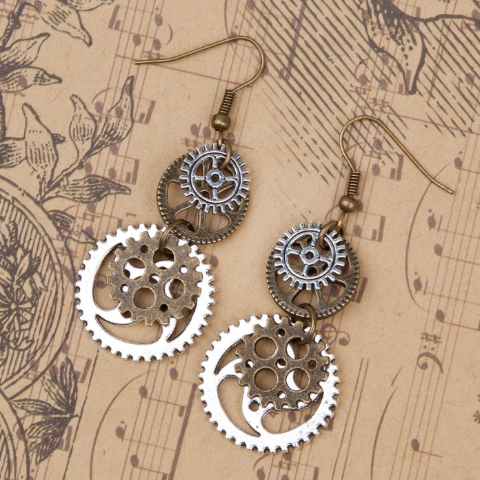 Pendientes Steampunk