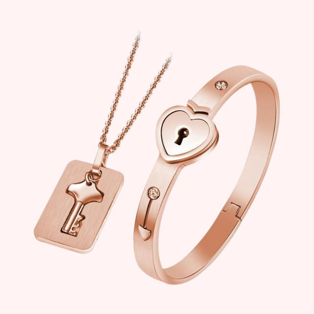 Joyería Dúo para Pareja en oro rosa