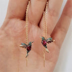 Arete Colibrí rojo