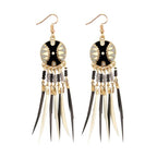 Arete Étnico Africano negro