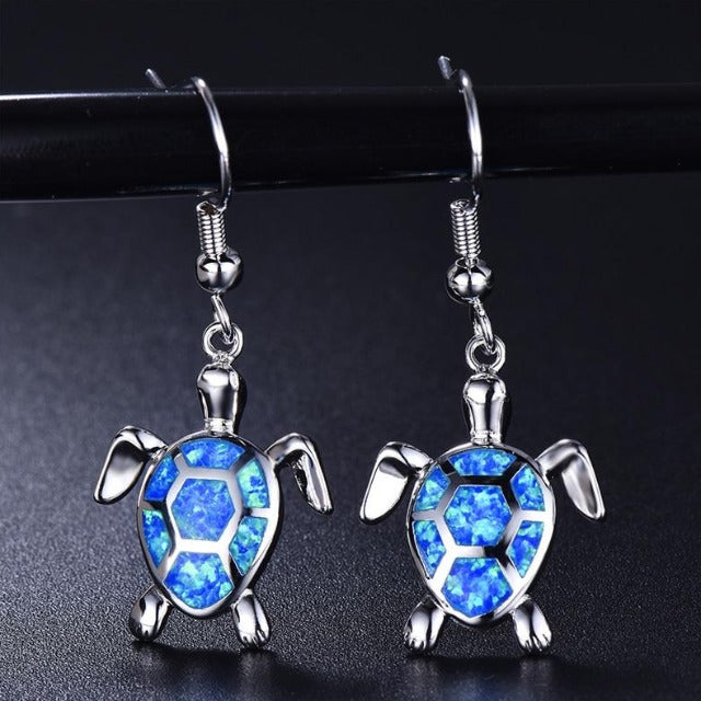 Arete de Tortuga azul