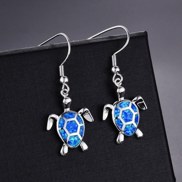 Arete de Tortuga azul