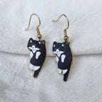 Aretes Gato Cute negro