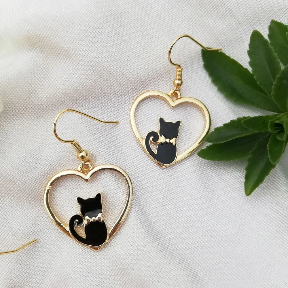 Aretes de Gatos Lindos negros
