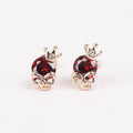 Aretes Góticos rojos