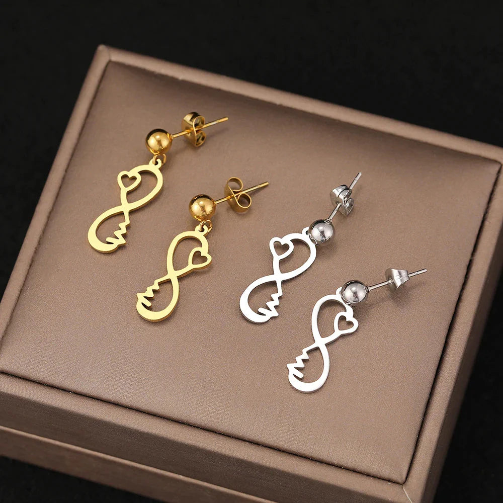 Aretes Infinito Corazón