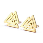 Aretes Viking para Hombre dorado