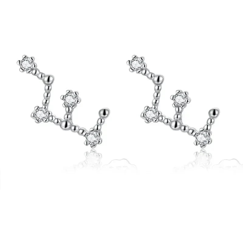 Aretes 12 Constelaciones Signo del Zodiaco Mujer virgo