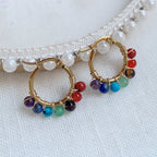 Aretes Aros 7 Chakras para Mujer