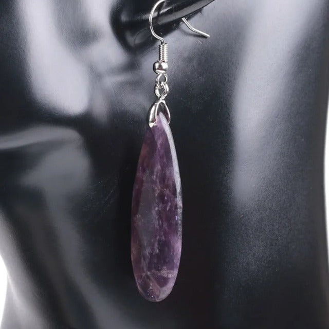 Aretes de Amatista en Plata