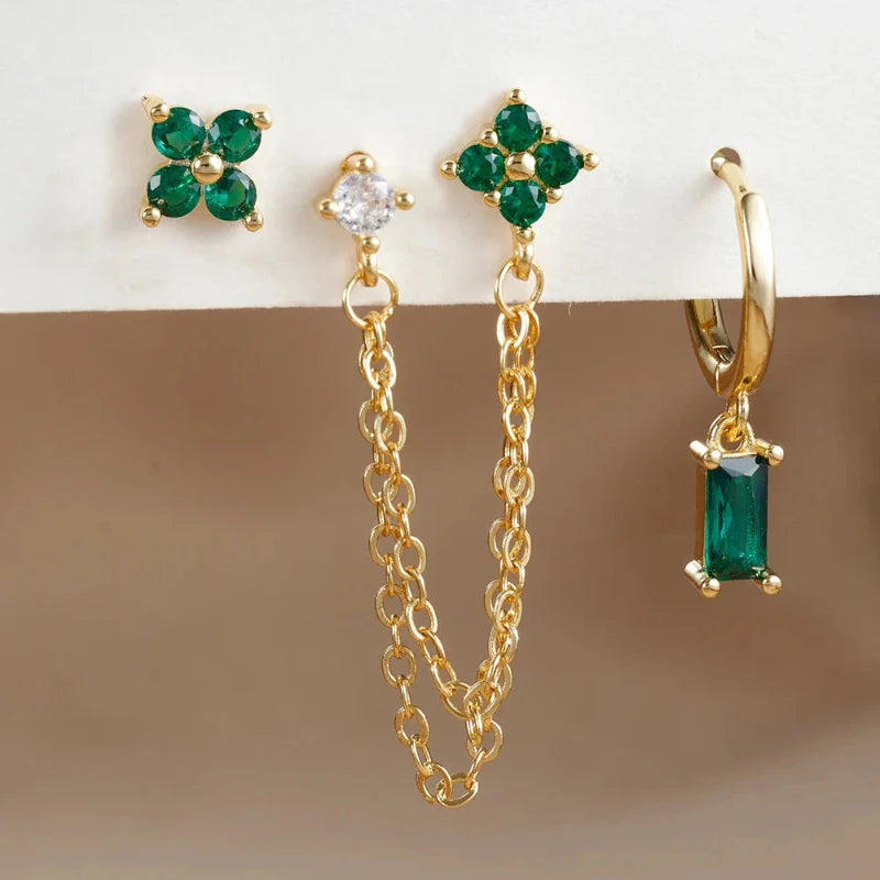 Aretes con Piedra de Nacimiento de Circón