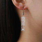 Aretes Cartuchos Jeroglíficos Egipto plata estilo A